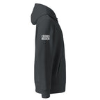 Gray hoodie with 'CROWD HEAVEN' text on a white background