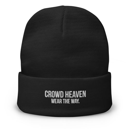 Crowd Heaven Embroidered Beanie - Premium Christian Beanie - Crowd Heaven