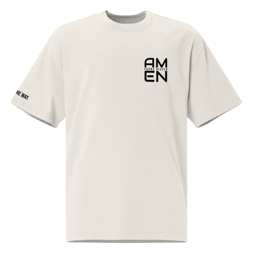 Oversized Amen T-shirt - Premium Christian T-Shirt - Crowd Heaven